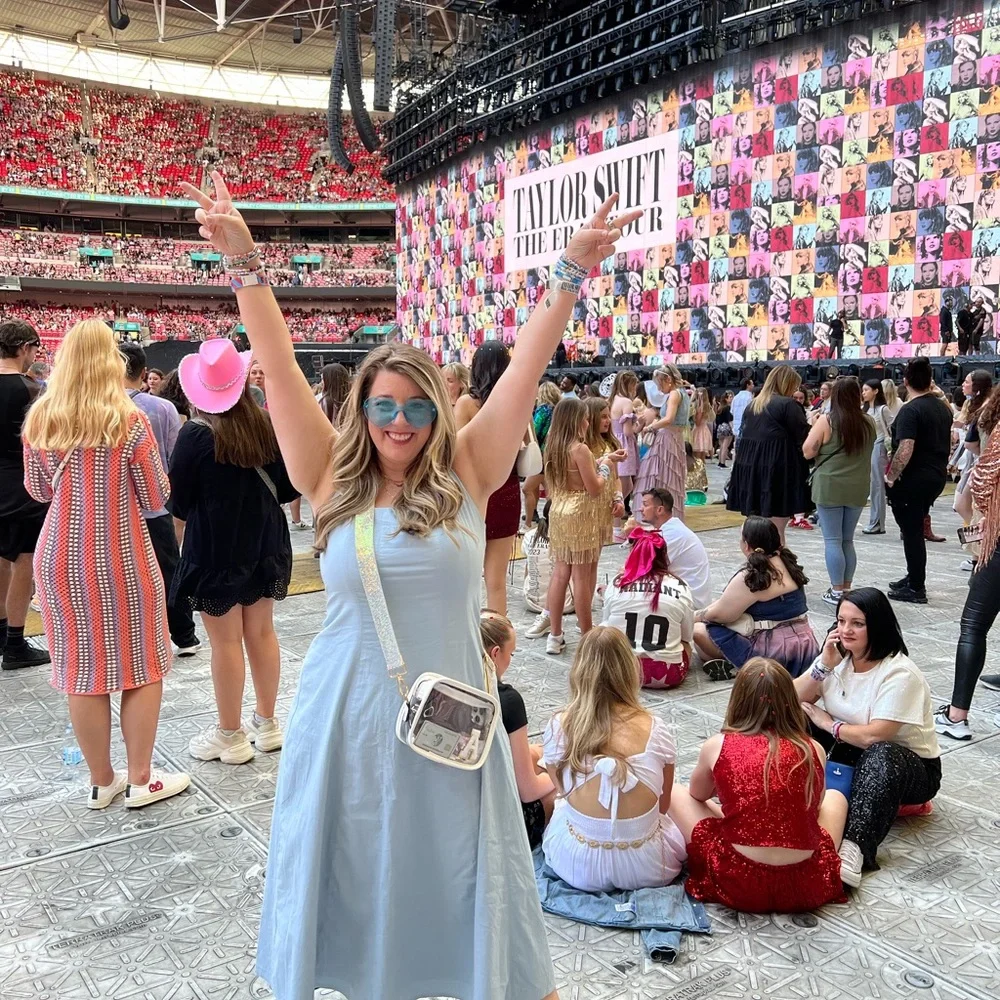 Abercrombie & Fitch Light Blue Midi Dress - Picture 3 of 3